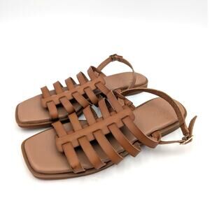 Nordstrom Rack Hugo Flat Sandal Slingback Women’s Brown Size US8M EU39